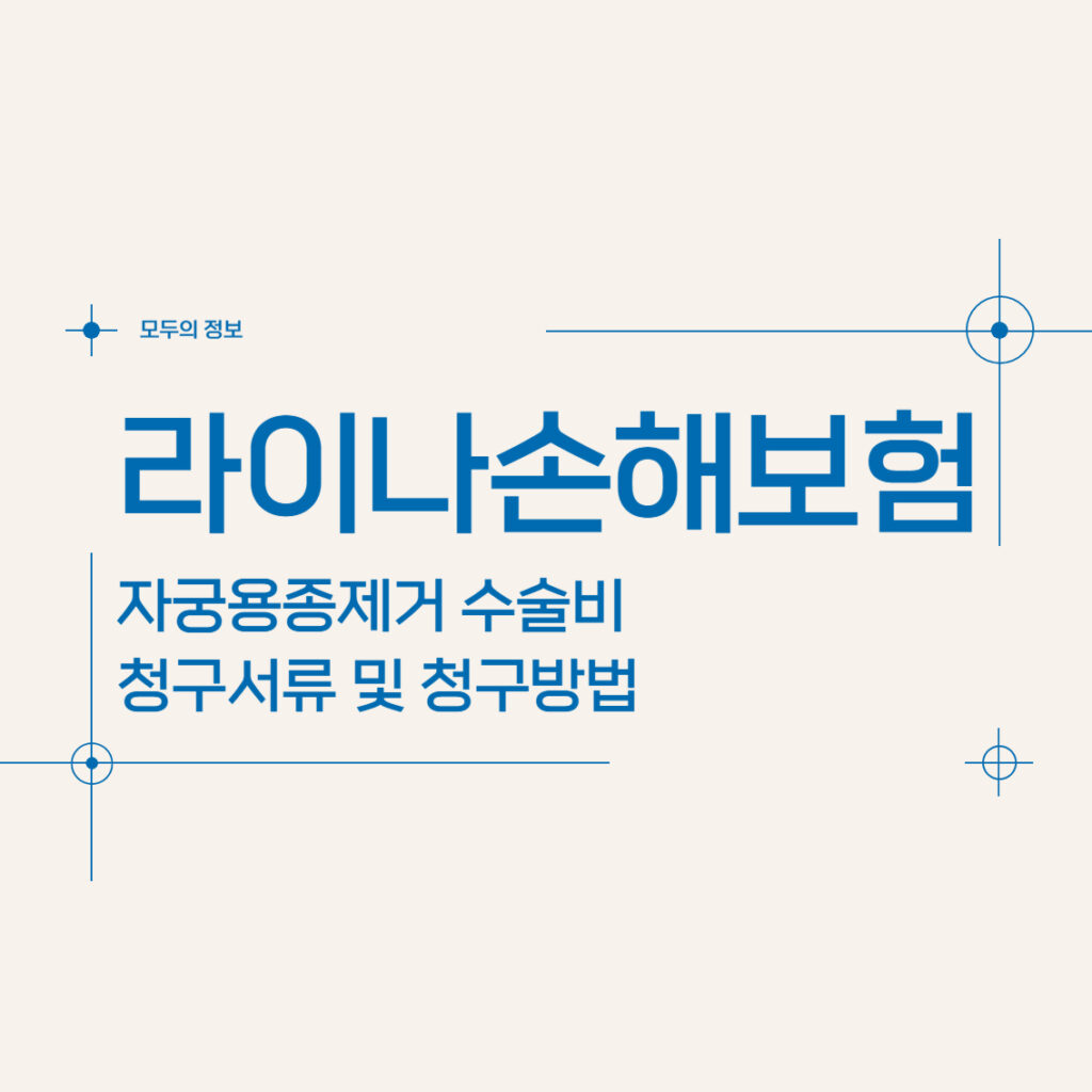 라이나손해보험 자궁용종(폴립)제거 수술비 청구서류 및 청구방법